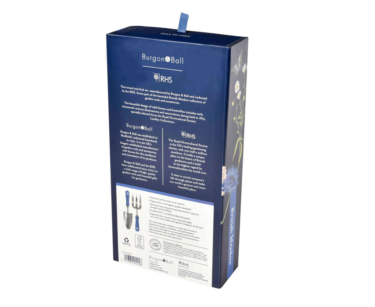 Burgon & Ball packaging with RHS logo on a white background