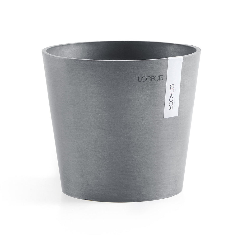 EcoPots Amsterdam Mini 17cm diameter Blue Grey pot only