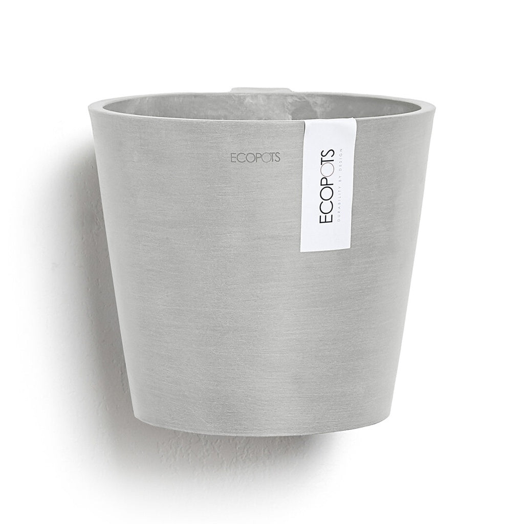 EcoPots Amsterdam Wall Hanging Pot - White Grey