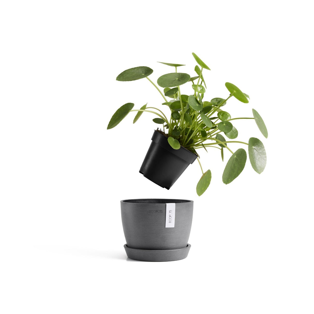 EcoPots Stockholm 16cm Pot - Blue Grey