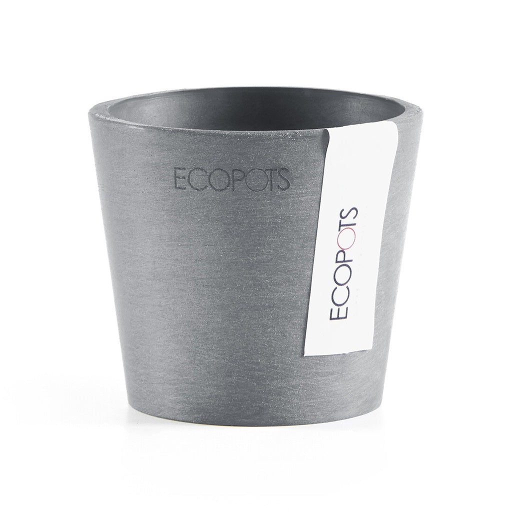 EcoPots Amsterdam Mini 8cm Blue Grey pot only