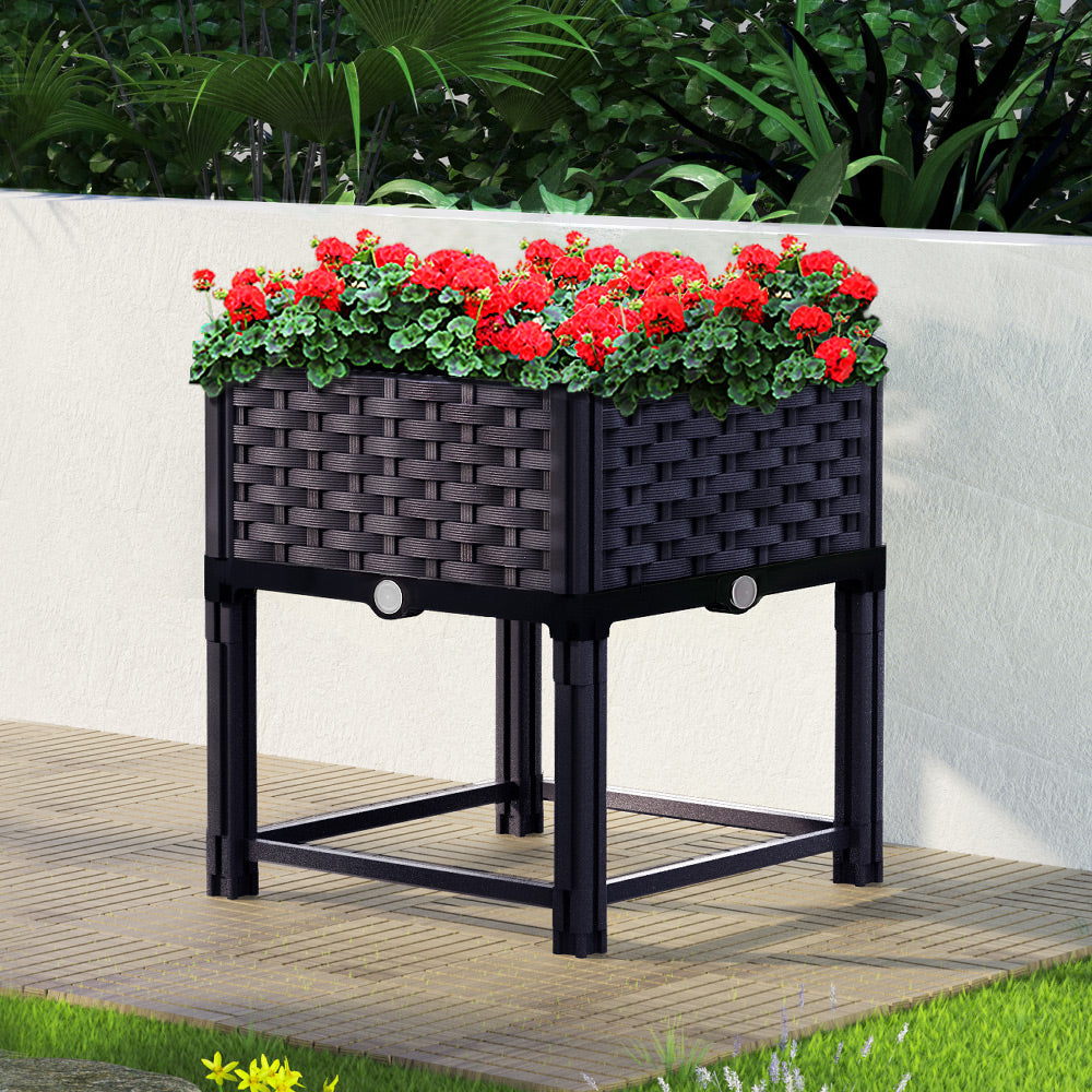 Green Fingers Raised Garden Bed Planter Box -40x40x23cm