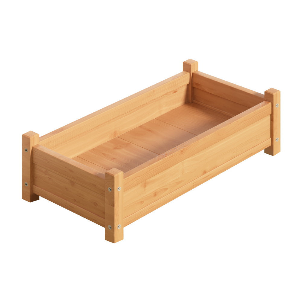 Green Fingers Raised Garden Bed – Fir Wood (65x33x16cm)