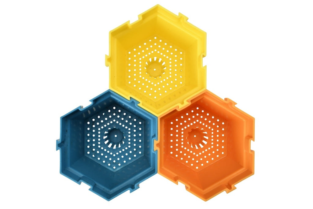 Growing Gardeners Link‑A‑Pot Set of 3 – Indoor Plant Pots for Kids