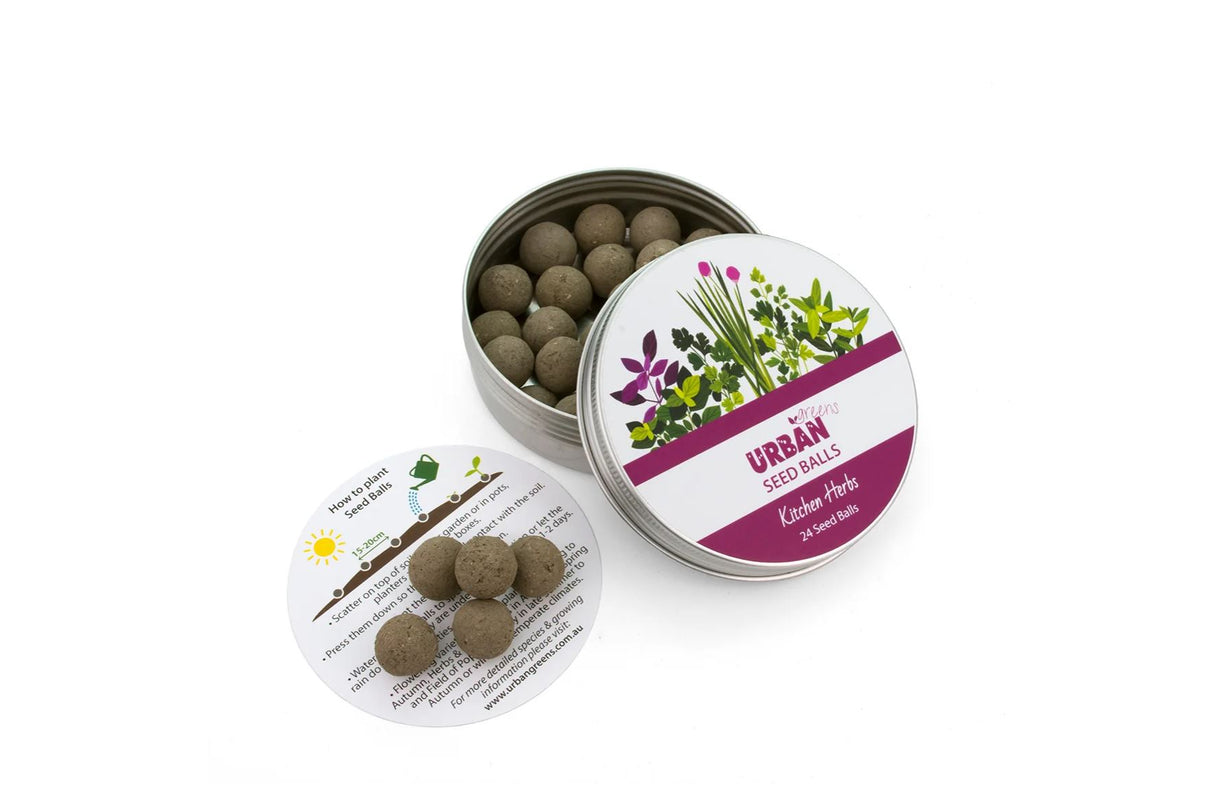 Urban Green Seed Balls - Kitchen Herbs