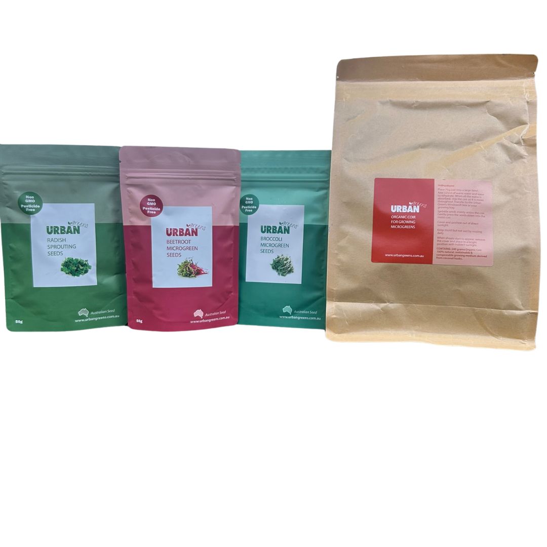 MicroGreens Windowsill Planter Seed and Coir Pack