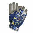 Gloves with floral design on a white background