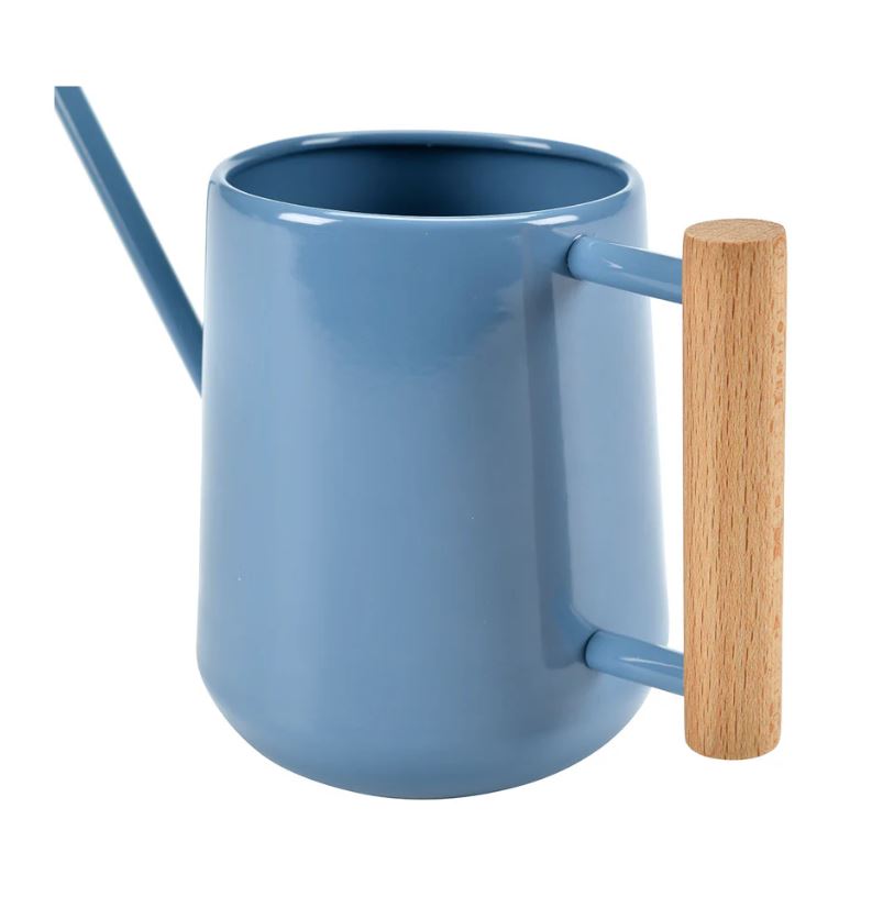 Indoor Metal Watering Can in blue