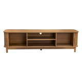 160cm Ribbed Natural Entertainment Unit/TV Unit by Dreamo