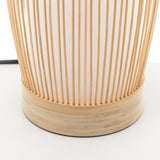 Natural Woven Bamboo Cylinder Table Lamp - Light Shade Boho Tropical Coastal