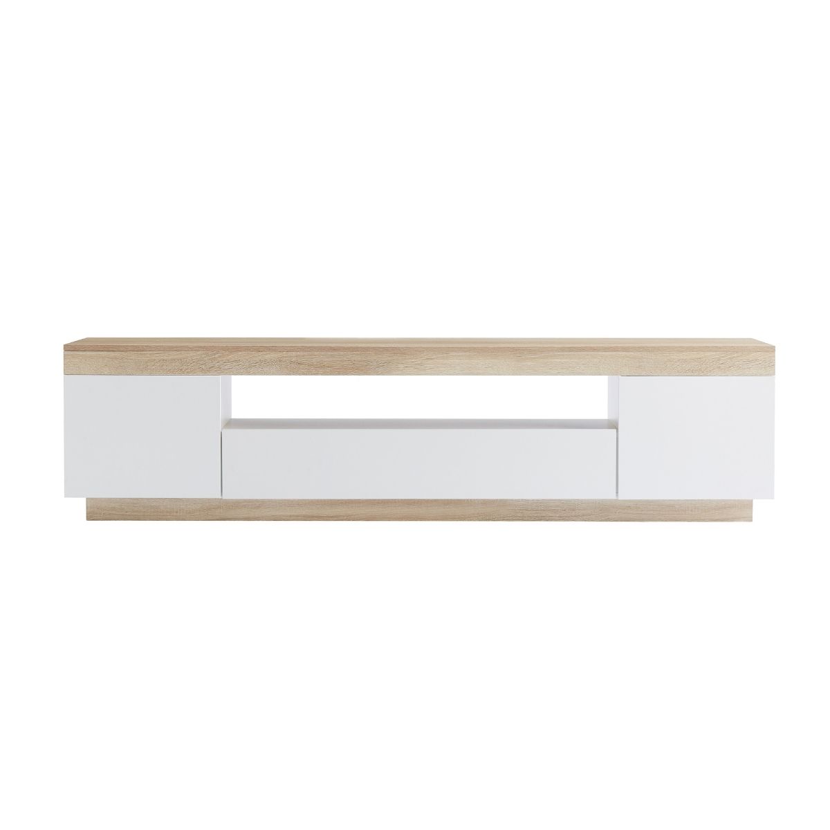 Ashley Coastal White Wooden TV Cabinet Entertainment Unit
