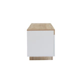 Ashley Coastal White Wooden TV Cabinet Entertainment Unit