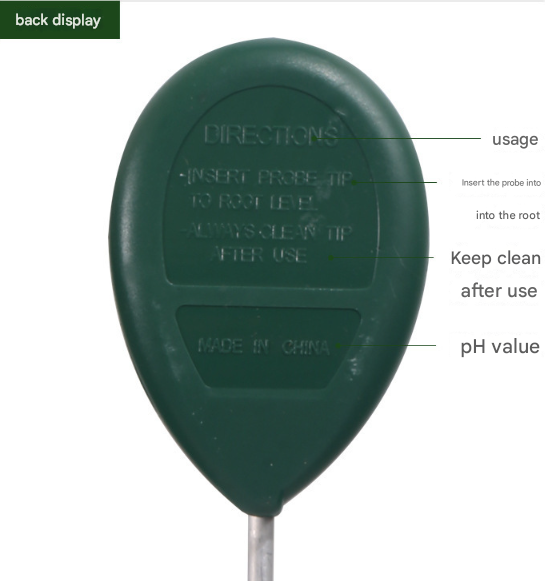 2 Pcs Green Soil Moisture Meter for Potted Plants