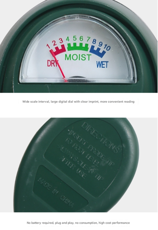 2 Pcs Green Soil Moisture Meter for Potted Plants